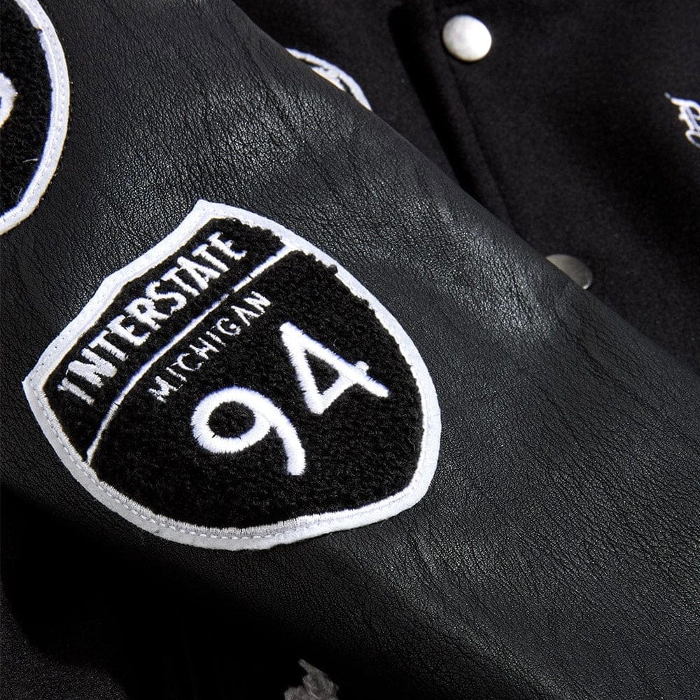 Kids Jordan Craig 313 Varsity Jacket (Black) 91655K - Image 5