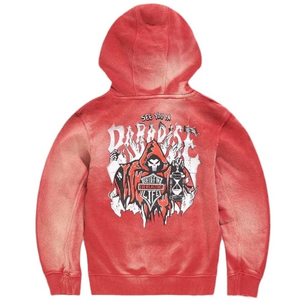 Kids Jordan Craig Afterlife Pullover Hoodie (Red) 8631HK - Image 2