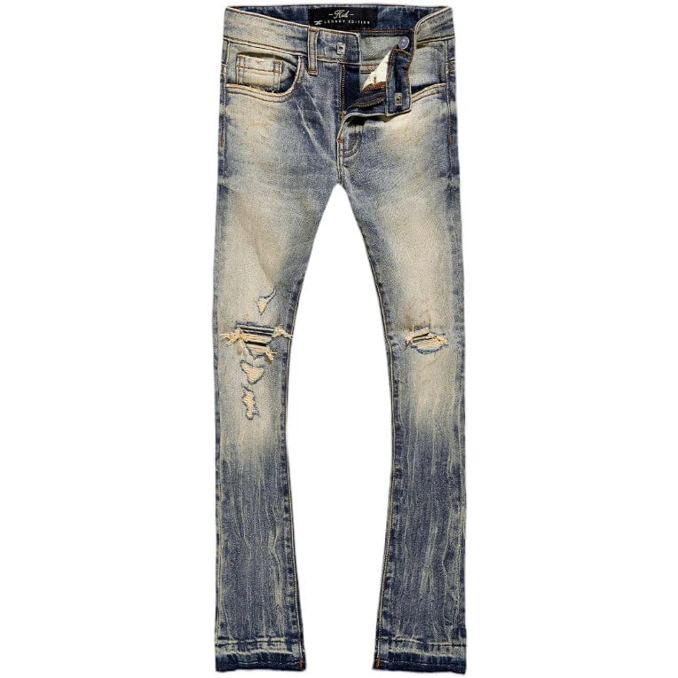 Kids Jordan Craig Attitude Stacked Denim (Vintage) JTF1214K