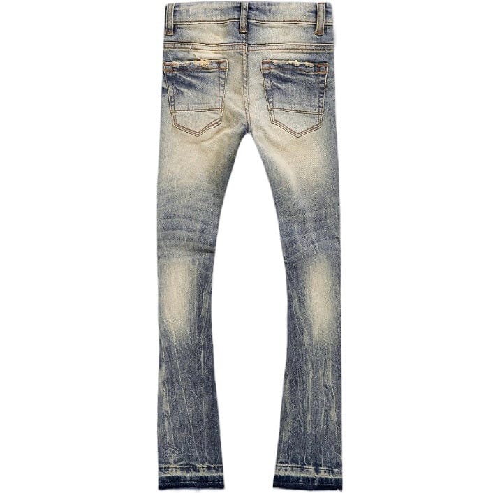 Kids Jordan Craig Attitude Stacked Denim (Vintage) JTF1214K - Image 2