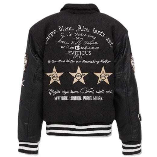 Kids Jordan Craig Carpe Diem Varsity Jacket (Black) 91648K - Image 4