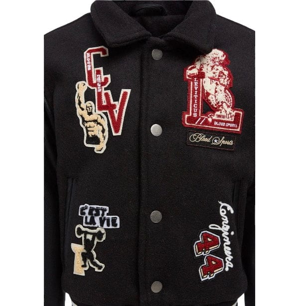 Kids Jordan Craig Carpe Diem Varsity Jacket (Black) 91648K - Image 7