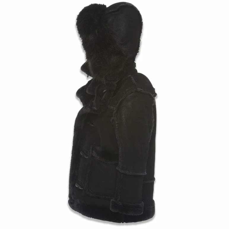 Kids Jordan Craig Denali Shearling Jacket (Black) - Image 2