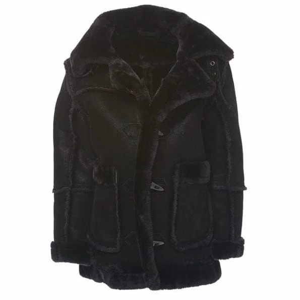 Kids Jordan Craig Denali Shearling Jacket (Black) - Image 4