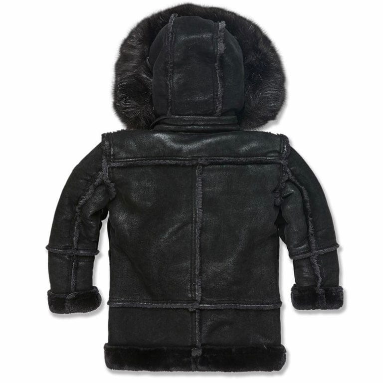 Kids Jordan Craig Denali Shearling Jacket (Black) 91540K - Image 2