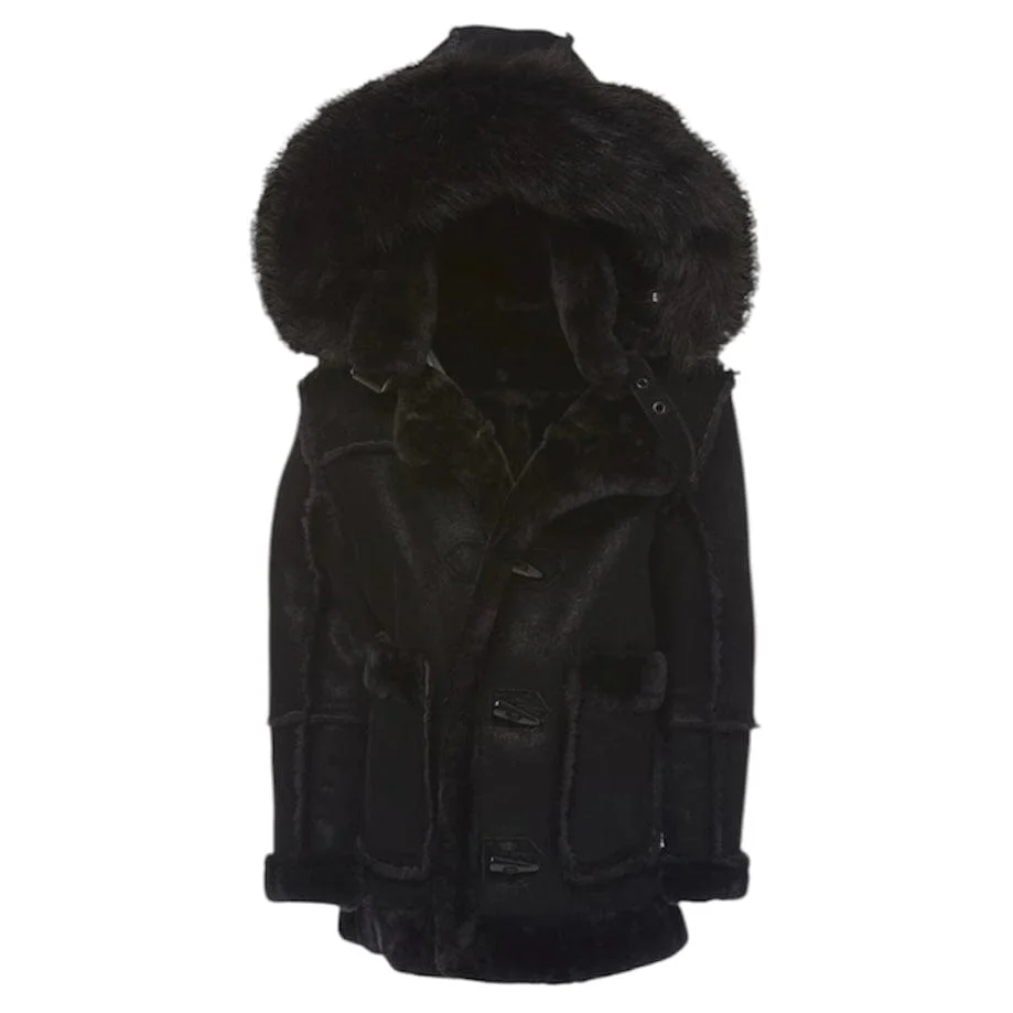 Kids Jordan Craig Denali Shearling Jacket (Black) 91620K