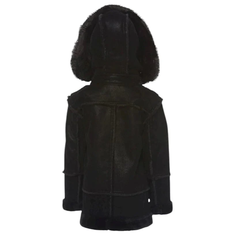Kids Jordan Craig Denali Shearling Jacket (Black) 91620K - Image 2