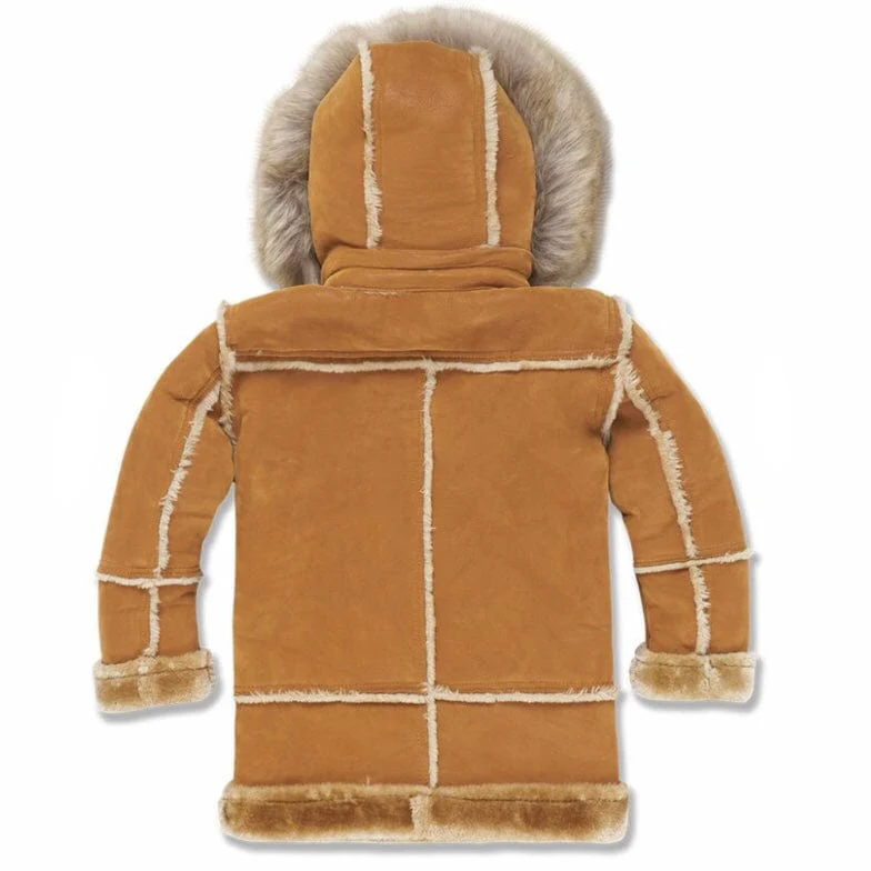 Kids Jordan Craig Denali Shearling Jacket (Cognac) 91540K - Image 2