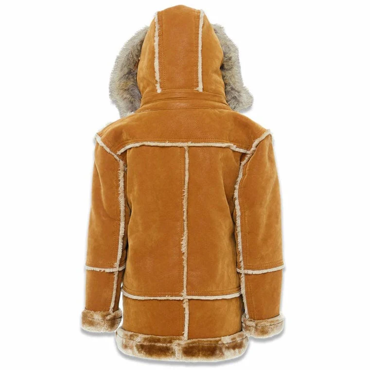 Kids Jordan Craig Denali Shearling Jacket (Cognac) - Image 3