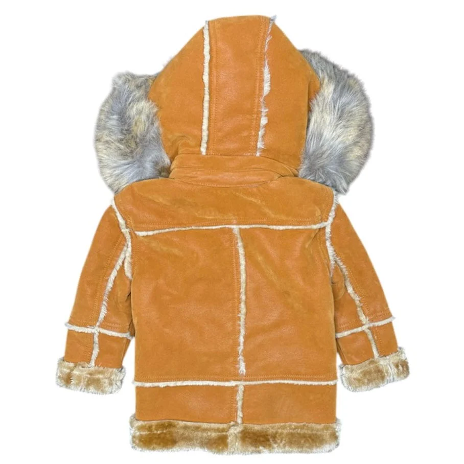 Kids Jordan Craig Denali Shearling Jacket (Cognac) 91620K - Image 2