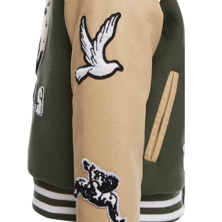 Kids Jordan Craig Fallen Angels Varsity Jacket (Pine) 91647K - Image 5