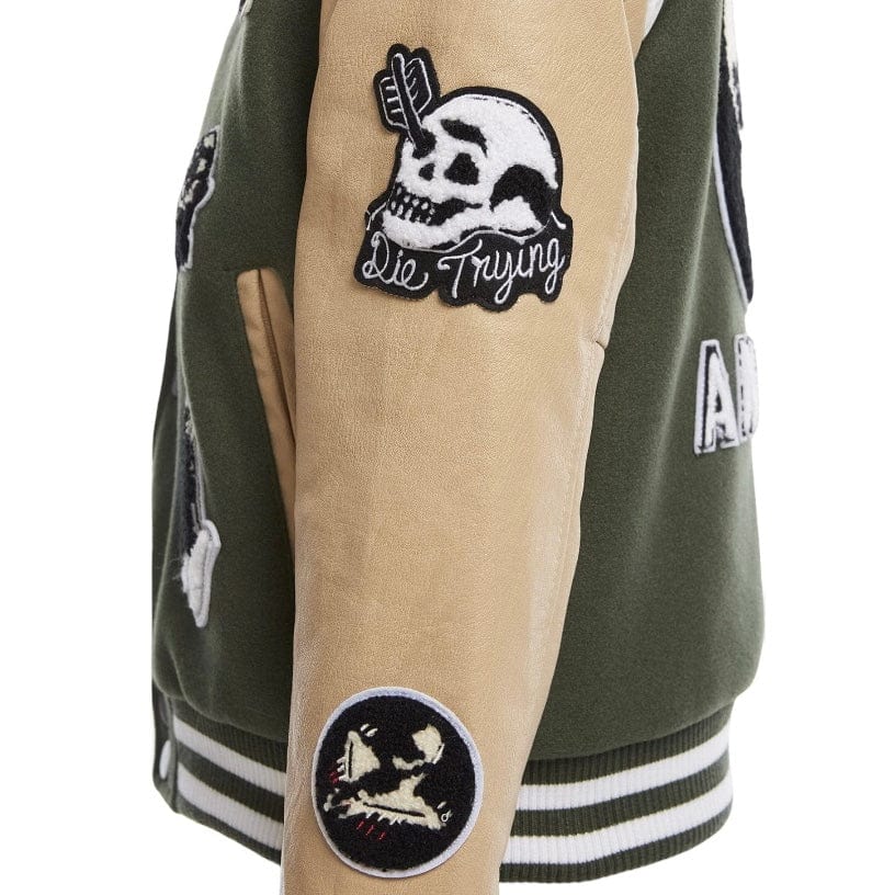 Kids Jordan Craig Fallen Angels Varsity Jacket (Pine) 91647K - Image 6