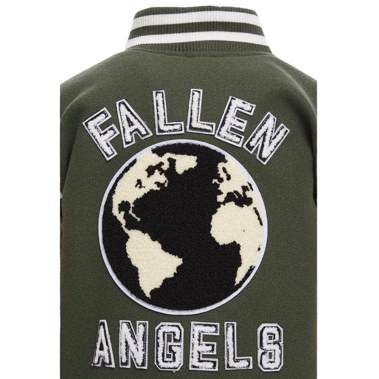 Kids Jordan Craig Fallen Angels Varsity Jacket (Pine) 91647K - Image 8