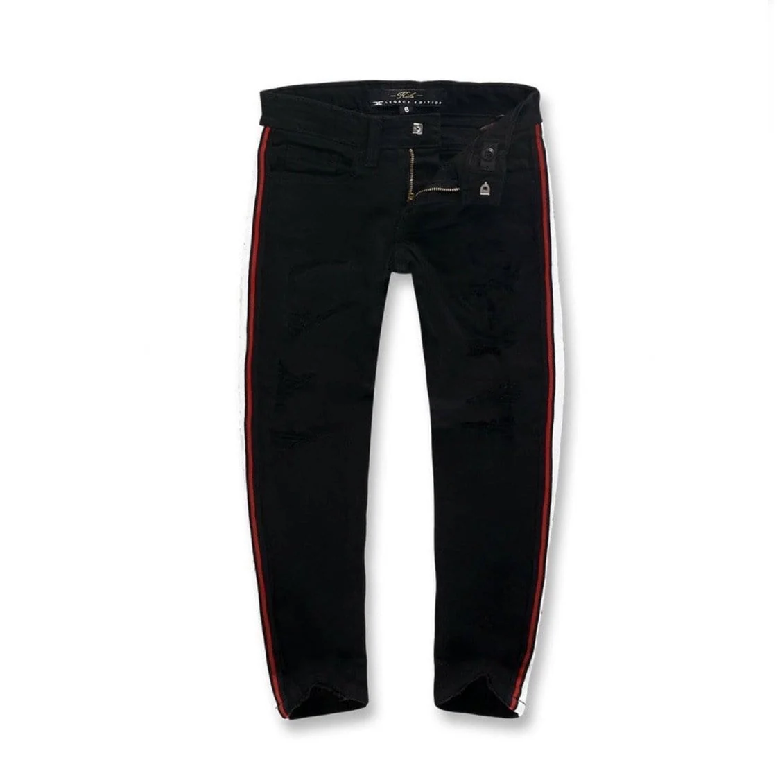 Kids Jordan Craig Grand Prix Striped Denim (Jet Black)