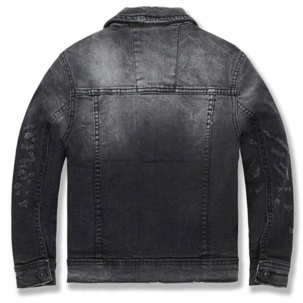Kids Jordan Craig Hamilton Denim Trucker Jacket (Industrial Black) JJ300RK - Image 2
