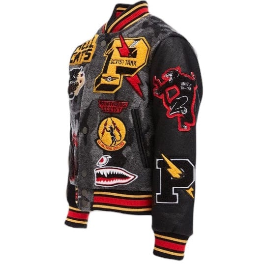 Kids Jordan Craig Hellcat Varsity Jacket (Black Camo) 91646K - Image 3