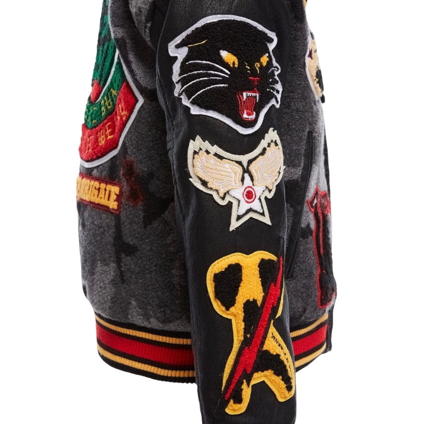 Kids Jordan Craig Hellcat Varsity Jacket (Black Camo) 91646K - Image 6