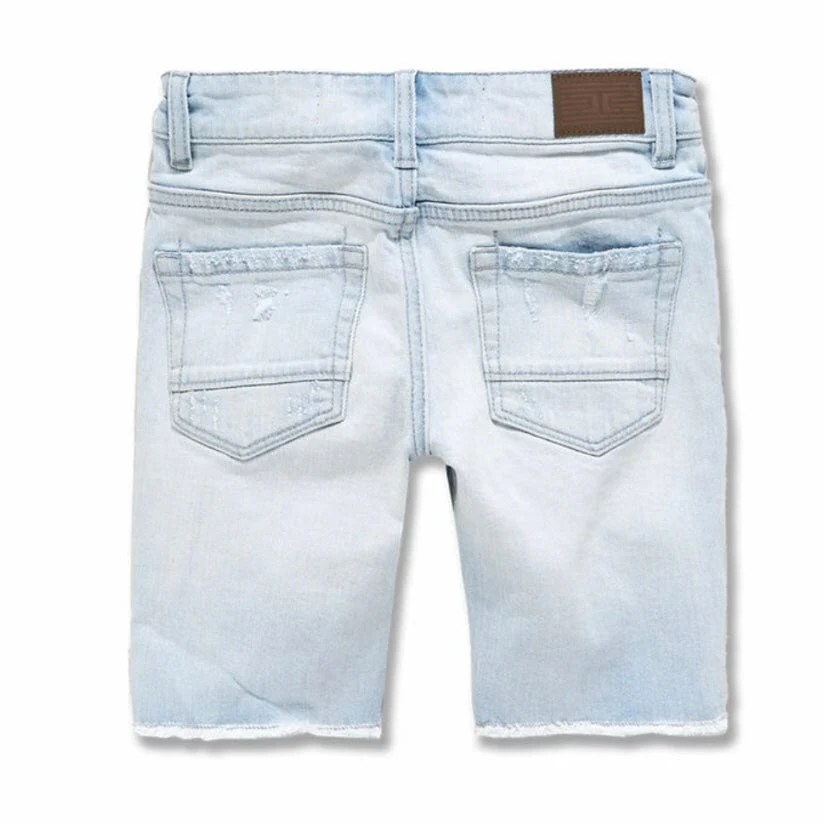 Kids Jordan Craig Lafayette Denim Shorts (Ice Blue) J3185SK - Image 2