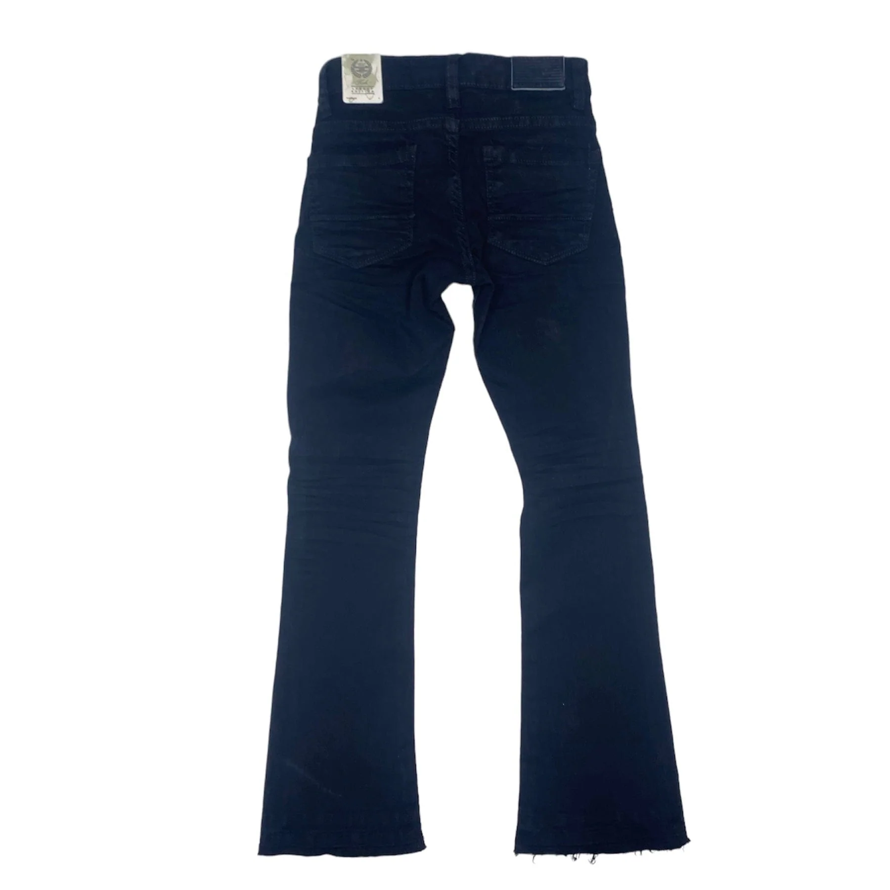 Kids Jordan Craig Martin Flare Stacked Denim (Black) JTF955RK - Image 3