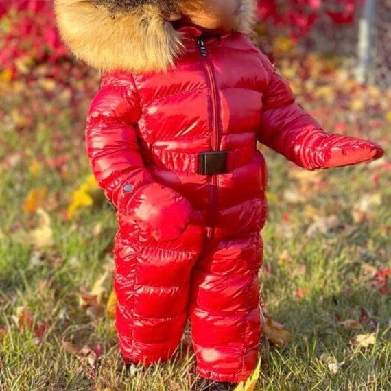 Kids Jordan Craig Astoria Snowsuit (Red) NB900 - Image 3