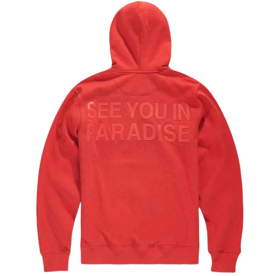 Kids Jordan Craig Paradise Tonal Pullover Hoodie (Red) 8862HK - Image 2