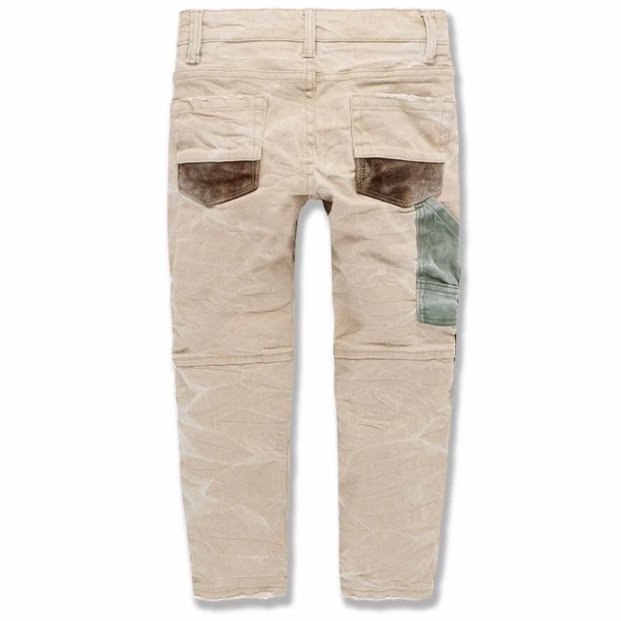 Kids Jordan Craig Patchwork Pants (Oxford Tan) 5643MK - Image 2