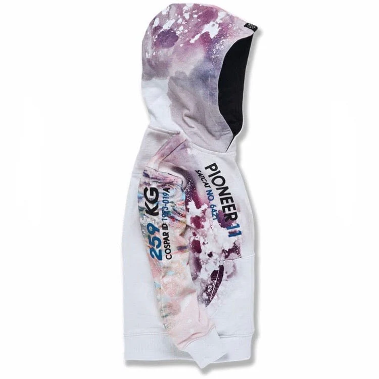 Kids Jordan Craig Pioneer Pullover Hoodie (White) 8441HK - Image 3