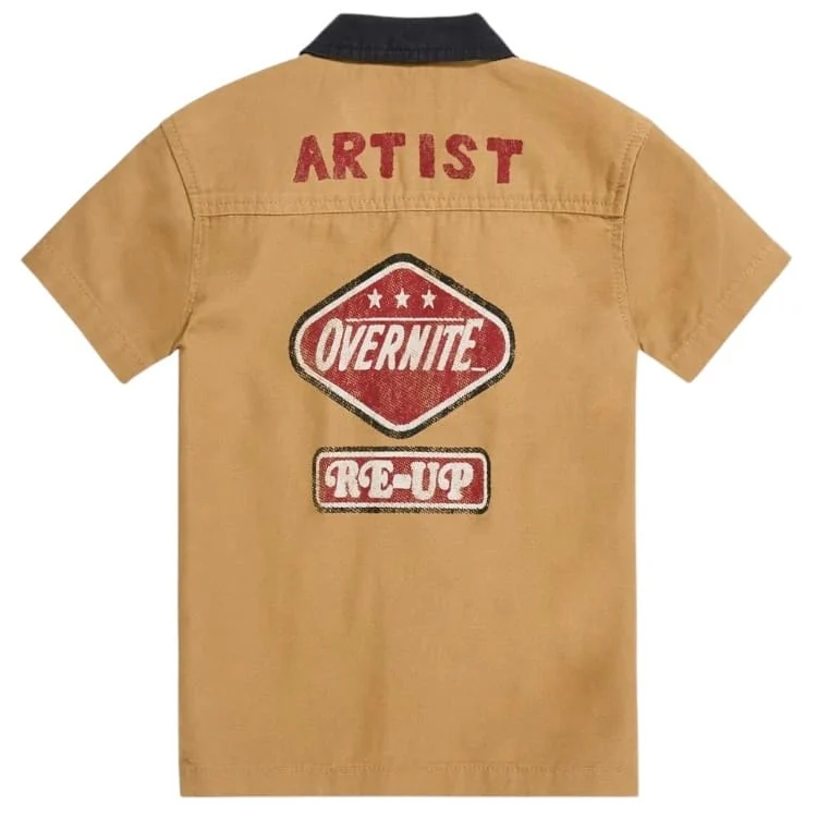 Boys Jordan Craig Re-up Mechanic Short Set (Wheat) - Image 4
