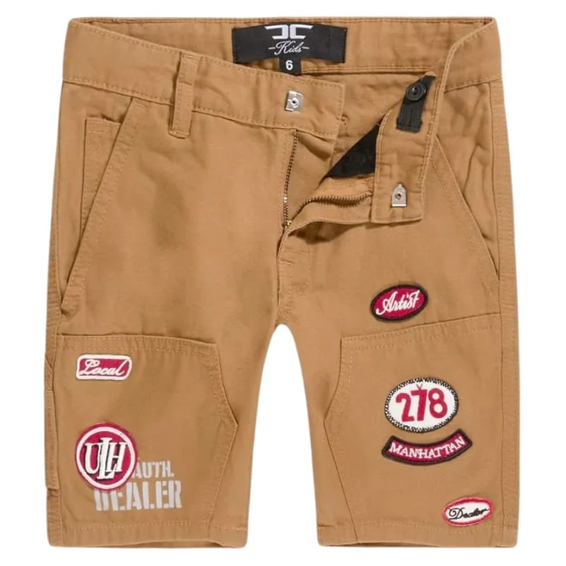 Boys Jordan Craig Re-up Mechanic Short Set (Wheat) - Image 8