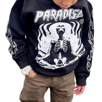 Kids Jordan Craig Reincarnation Pullover Hoodie (Black) 8629HK - Image 5