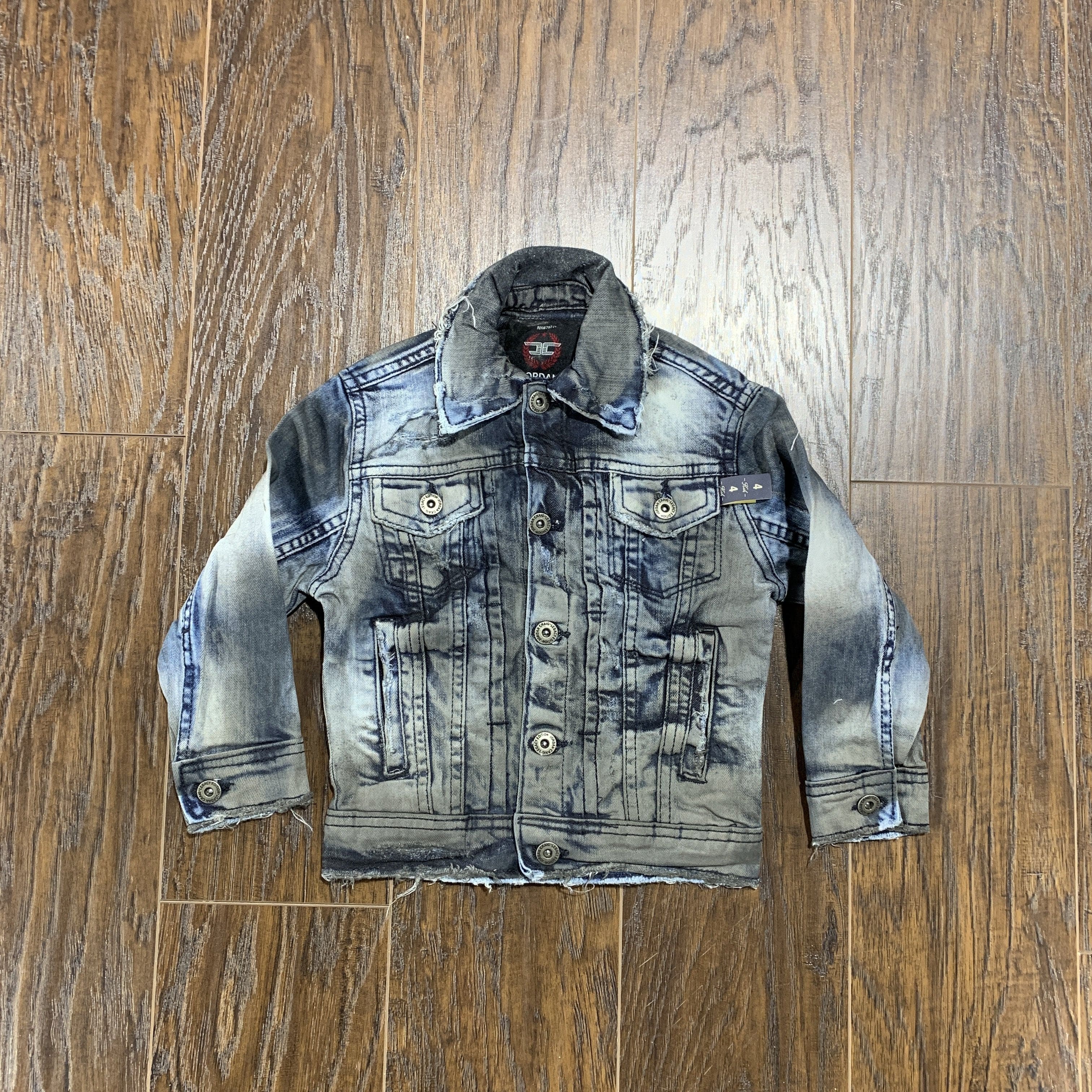 Kids Jordan Craig Sedona Denim Jacket (Aged Wash) - 91422K - Image 3