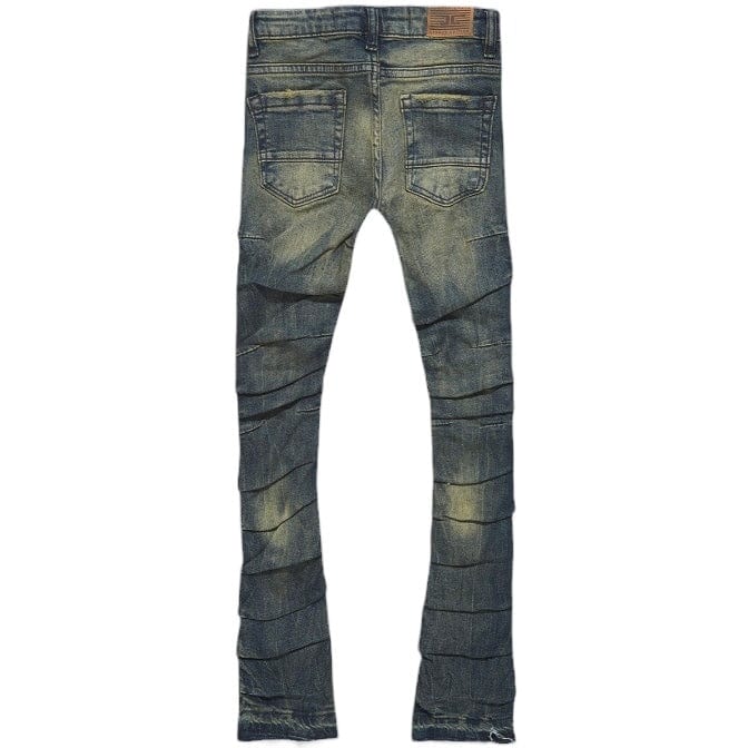 Kids Jordan Craig Stacked Ripple Effect Denim (Canyon Blue) JTF1157K - Image 2
