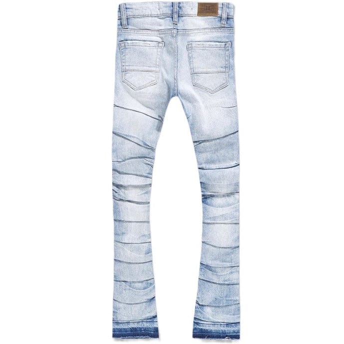 Kids Jordan Craig Stacked Ripple Effect Denim (Sky Blue) JTF1157K - Image 2