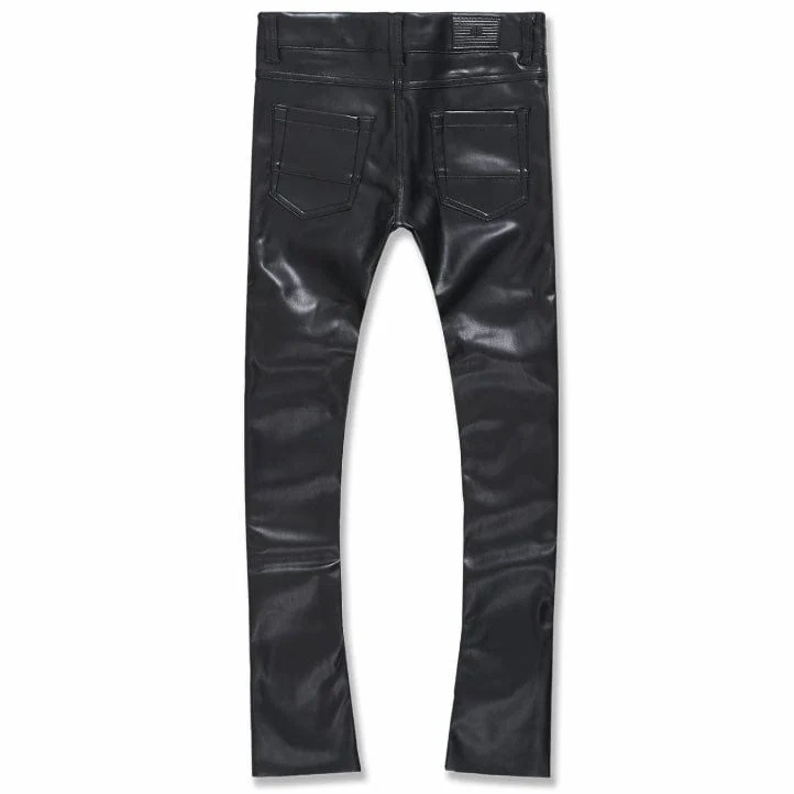 Kids Jordan Craig Stacked Thriller Pants (Black) JRF1139K - Image 2
