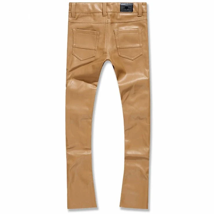 Kids Jordan Craig Stacked Thriller Pants (Mocha) JRF1139K - Image 2