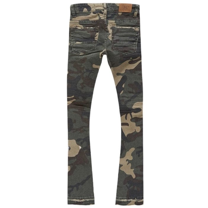 Kids Jordan Craig Stacked Tribeca Twill Pants (Woodland) JTF990RCK - Image 2