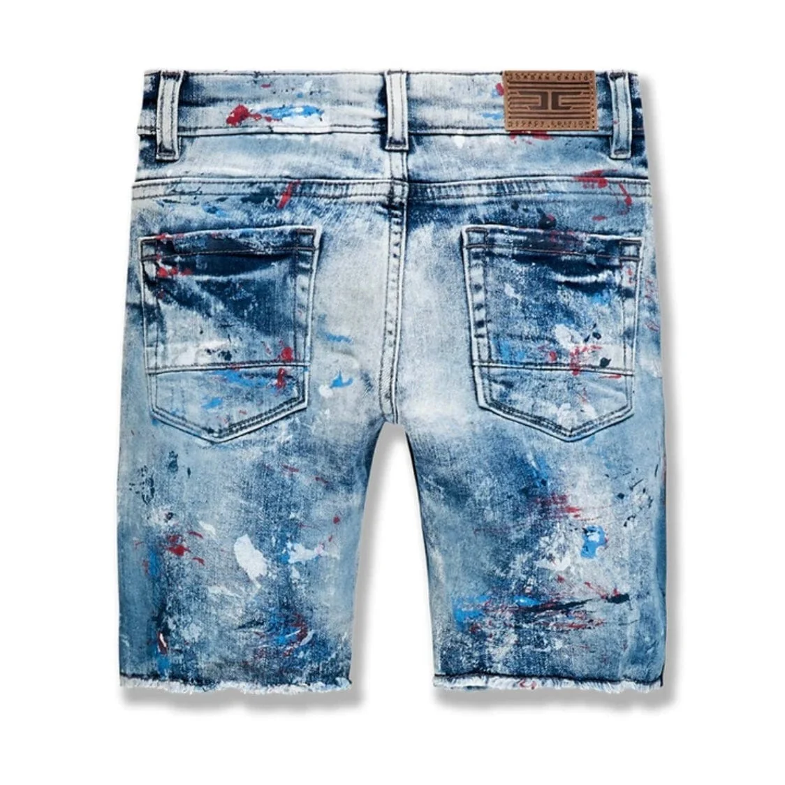 Kids Jordan Craig Summertime Striped Denim Shorts (Paris) J3175SB - Image 2