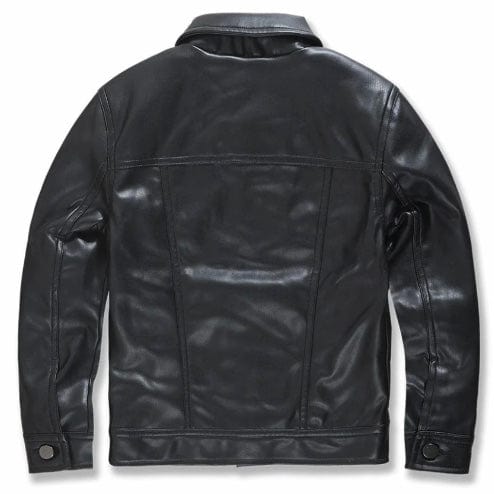 Kids Jordan Craig Thriller Trucker Jacket (Black) JJ1121K - Image 2