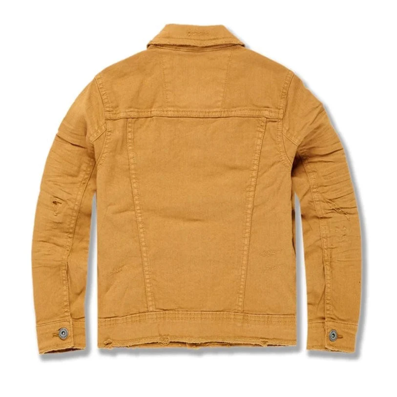 Kids Jordan Craig Tribeca Twill Trucker Jacket (Desert) JJ900RB - Image 2