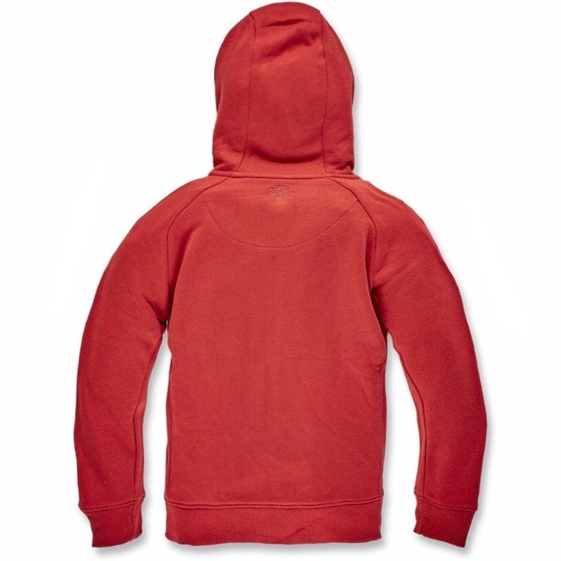 Kids Jordan Craig Uptown Zip up Hoodie (Red) 8521HK - Image 2