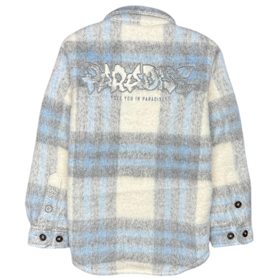Kids Jordan Craig Vandal Flannel Shacket (Blue) 2562K - Image 2