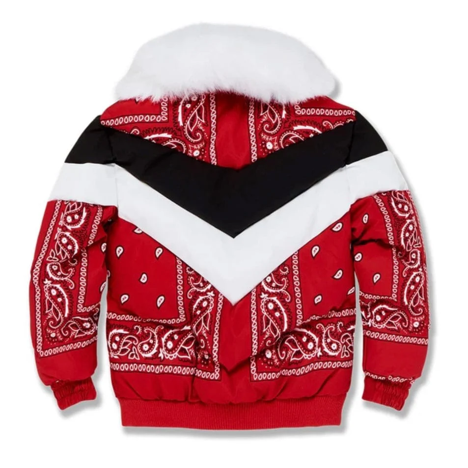 Kids Jordan Represent Bomber Jacket (Red) 91546PK - Image 2