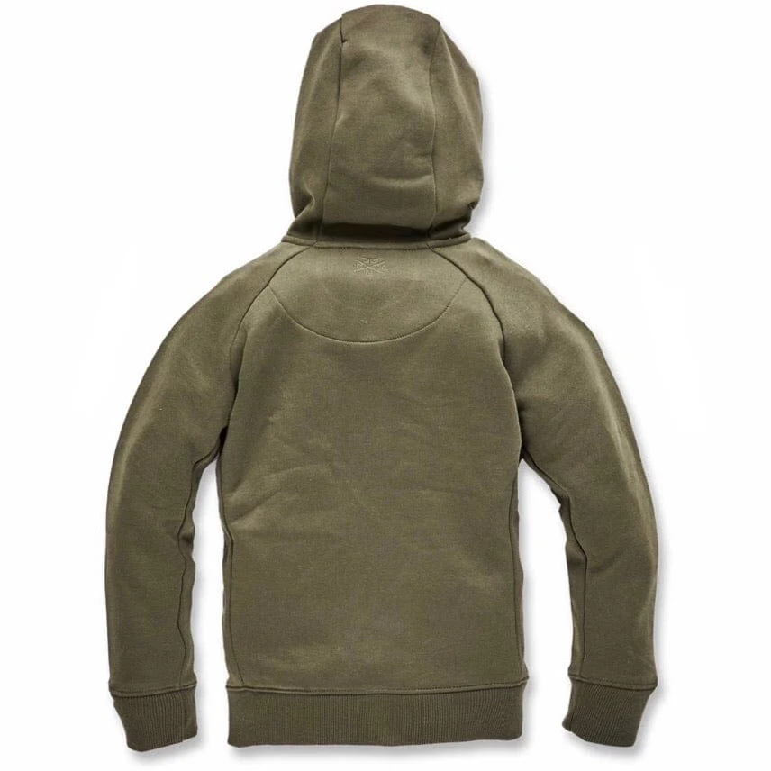 Kids Jordan Uptown Zip Up Hoodie (Olive) 8521HB - Image 2