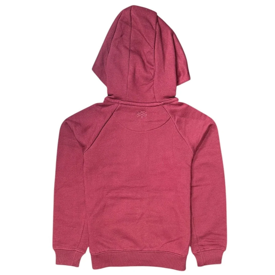 Kids Jordan Uptown Zip Up Hoodie (Wine) 8521HB - Image 2