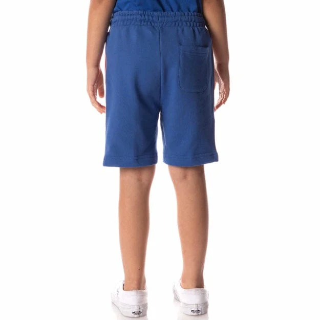 Kids Kappa Logo Tape Dasved Shorts (Blue) 311E2BW - Image 3