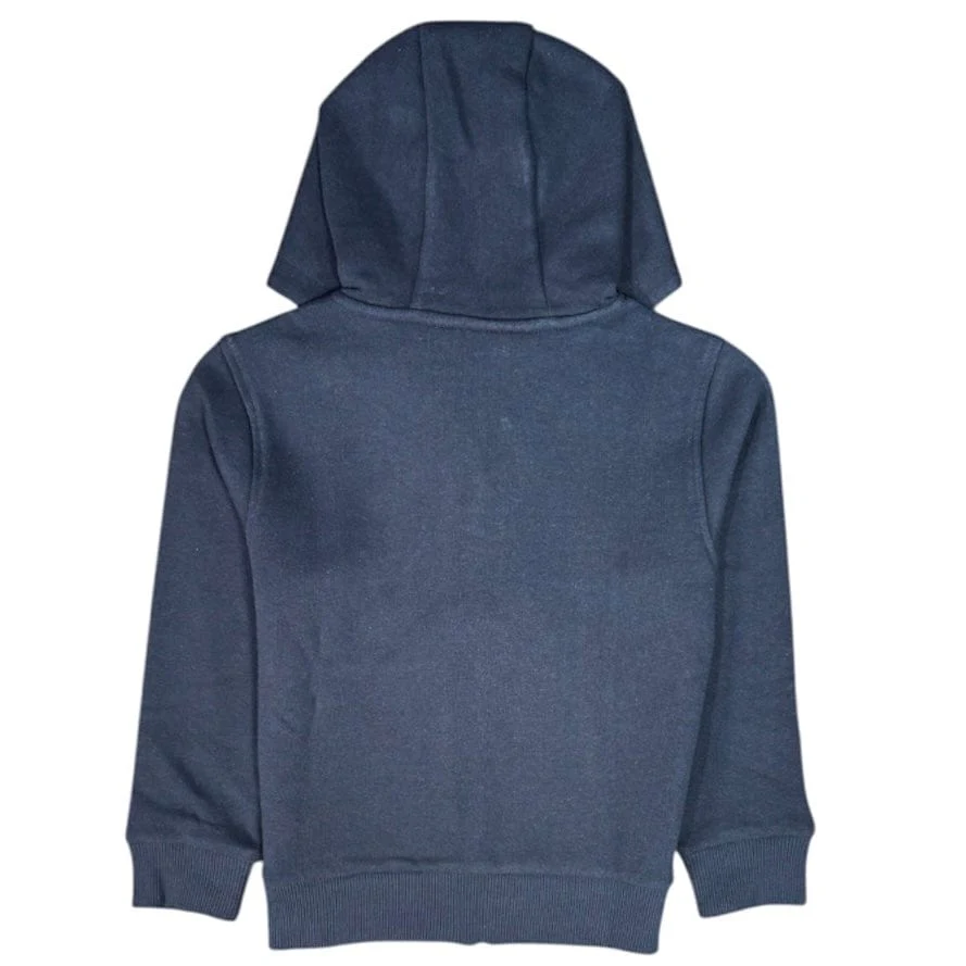 Kids Lacoste Kangaroo Pocket Zip-Up Hoodie (Navy) SJ9723-51 - Image 2