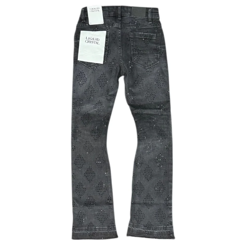 Kids Liquid Crystals Diamond Crystals Denim (Black Shadow) JTF2317KB - Image 2