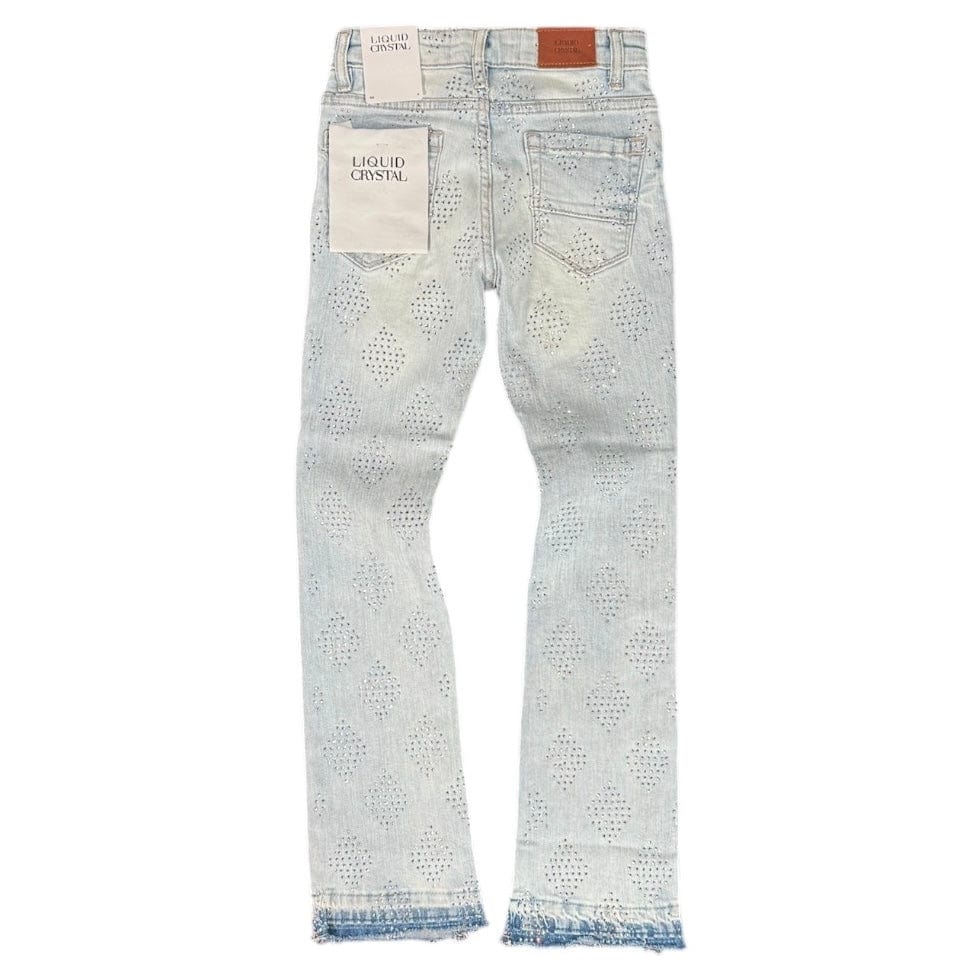 Kids Liquid Crystals Diamond Crystals Denim (Ice Blue) JTF2317KB - Image 2