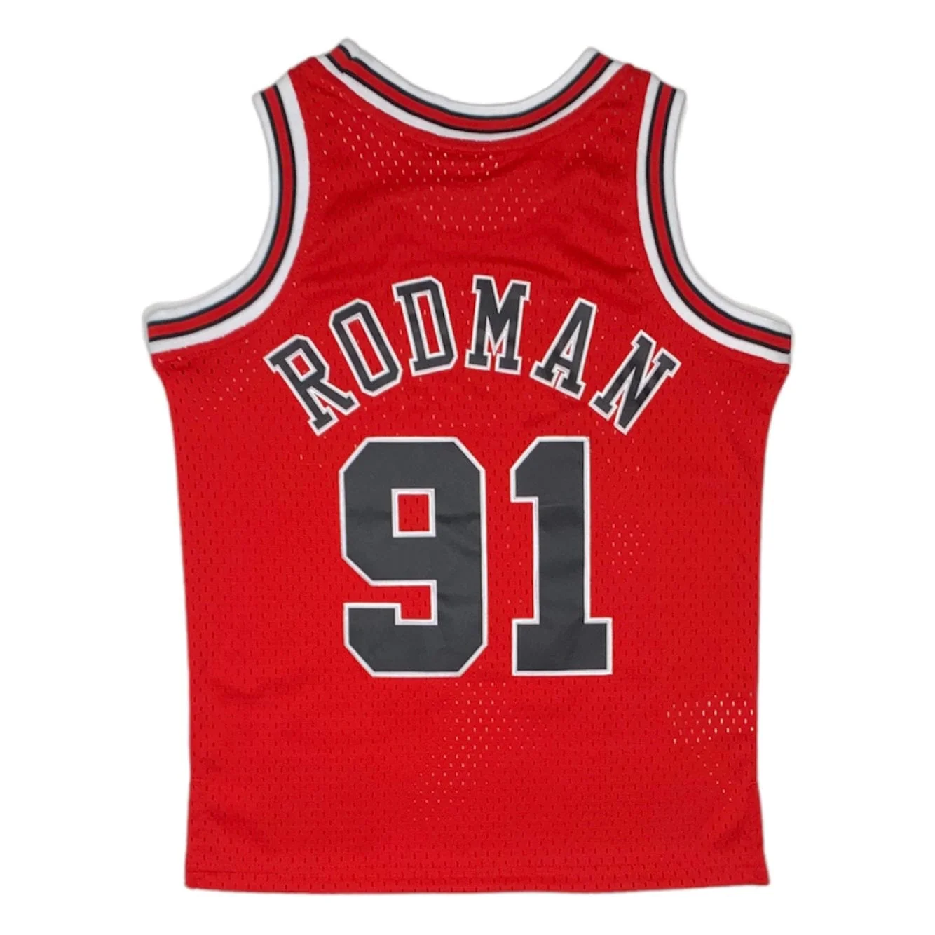Kids Mitchell & Ness Nba Chicago Bulls Swingman Road Jersey (Red) - Image 2