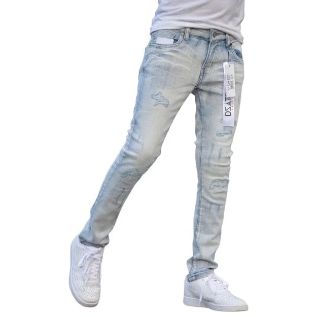 Kids Premium Disaster Ultra Stretch Denim (Ice Rips) DZTR-K-026 - Image 2